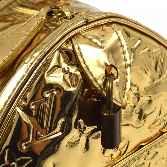 Louis Vuitton Gold Monogram Miroir Speedy 30 Handbag M95272 SP1006 161839 - Picture 11 of 16